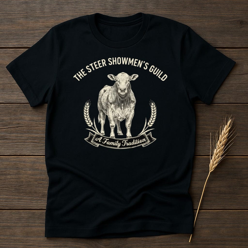 MyDesigns Physical Item S / Black Steer Showmen's Guild T-Shirt