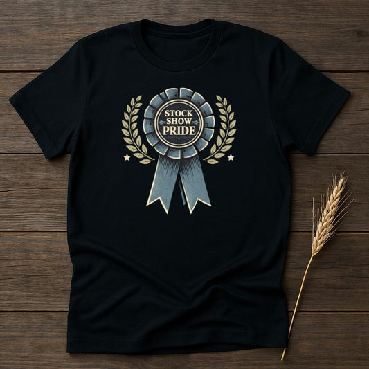 MyDesigns Physical Item S / Black Stock Show Pride T-Shirt