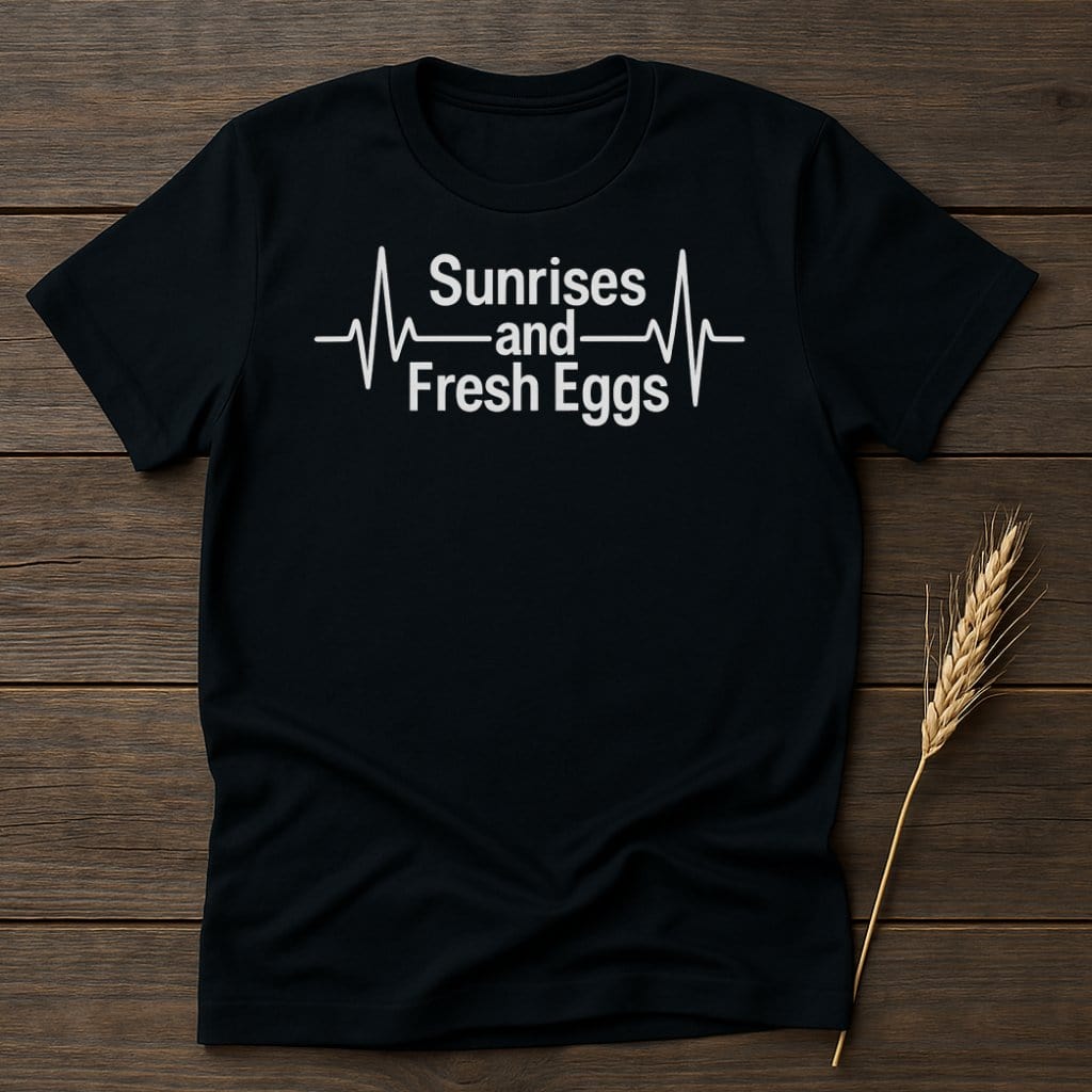 MyDesigns Physical Item S / Black Sunrises and Fresh Eggs T-Shirts