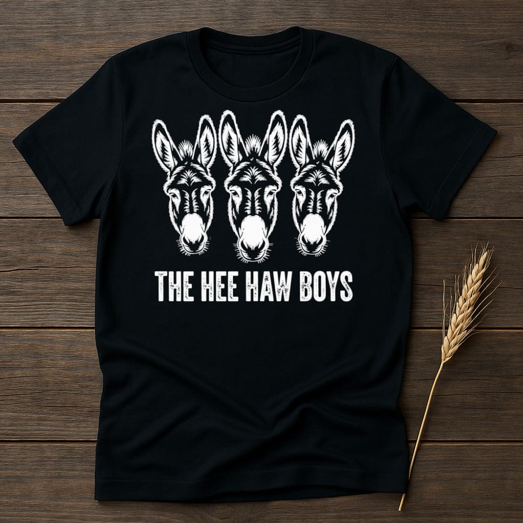 MyDesigns Physical Item S / Black The Hee Haw Boys Three Donkeys T-Shirt