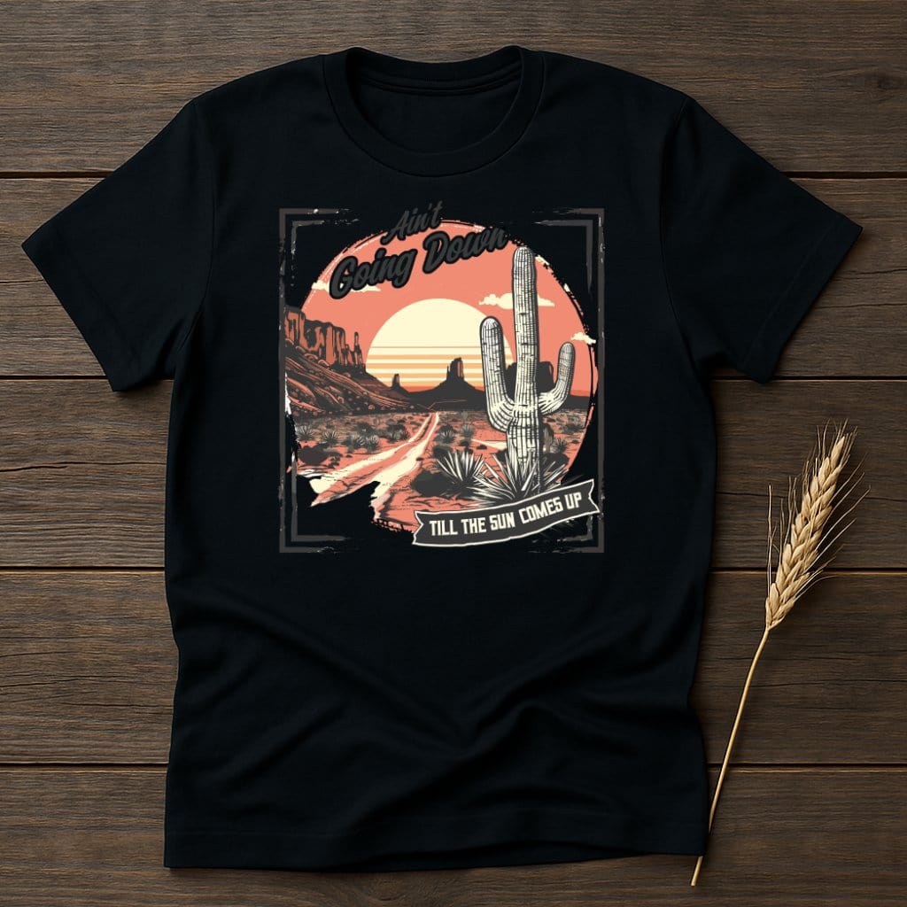 MyDesigns Physical Item S / Black Till Sun Comes Up T-Shirt