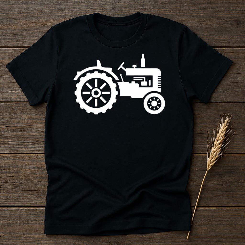 MyDesigns Physical Item S / Black Tractor Silhouette T-Shirt