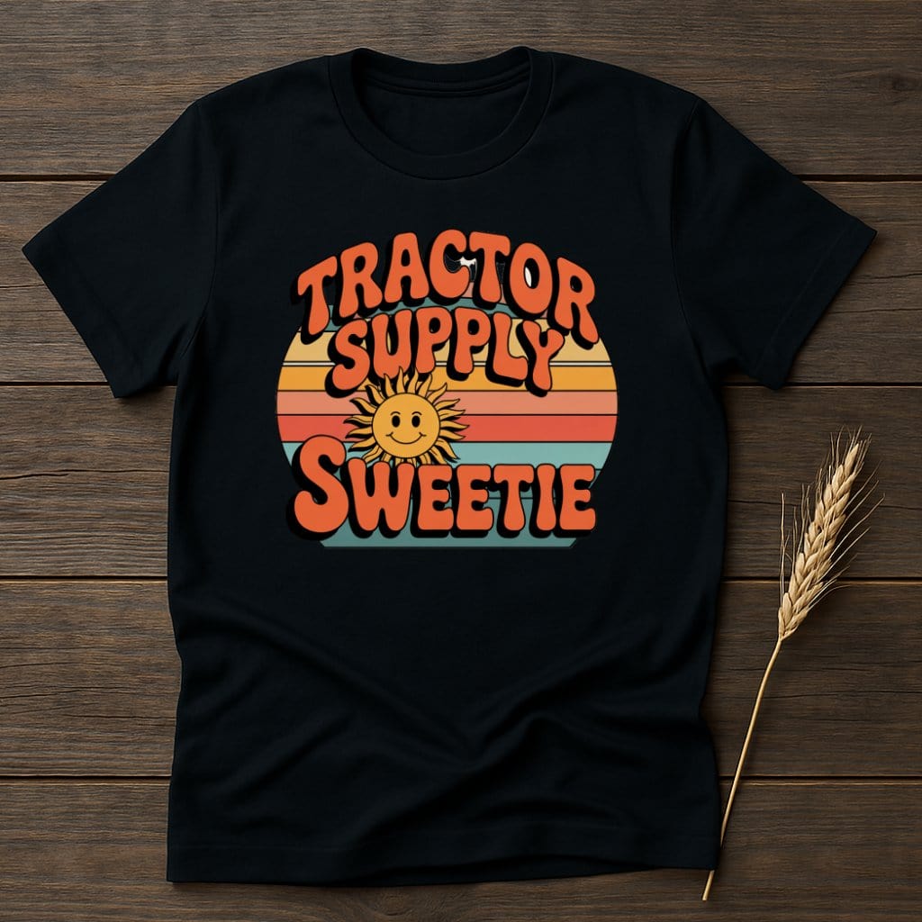 MyDesigns Physical Item S / Black Tractor Supply Sweetie Retro T-Shirts