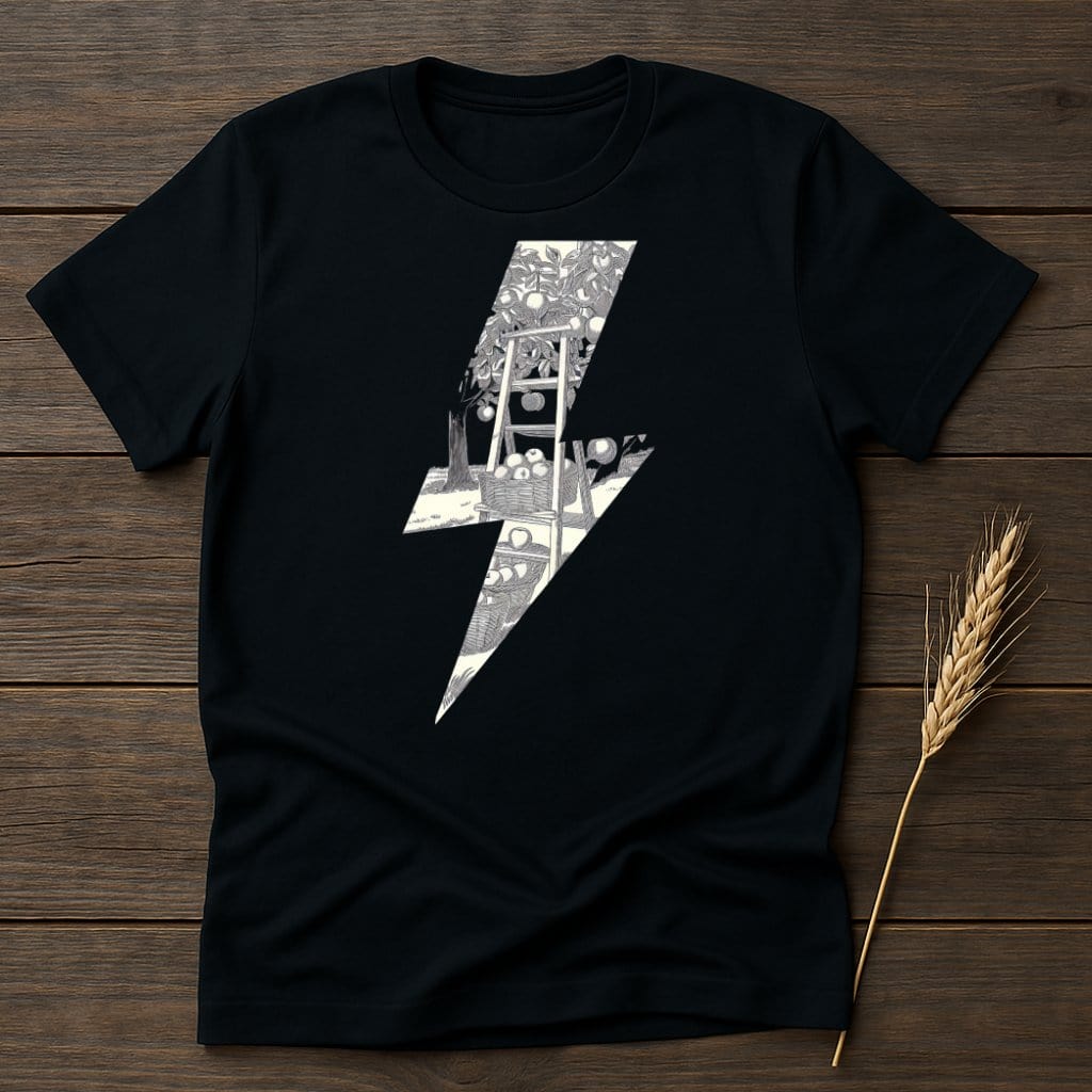 MyDesigns Physical Item S / Black Vintage Fruit Basket T-Shirts