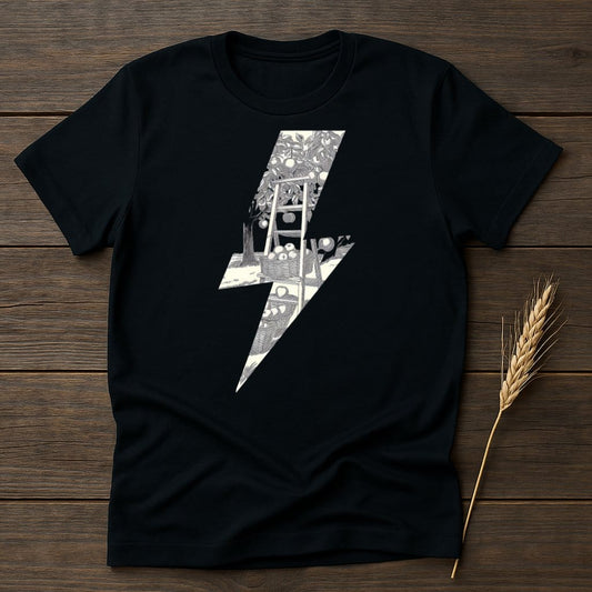 MyDesigns Physical Item S / Black Vintage Fruit Basket T-Shirts