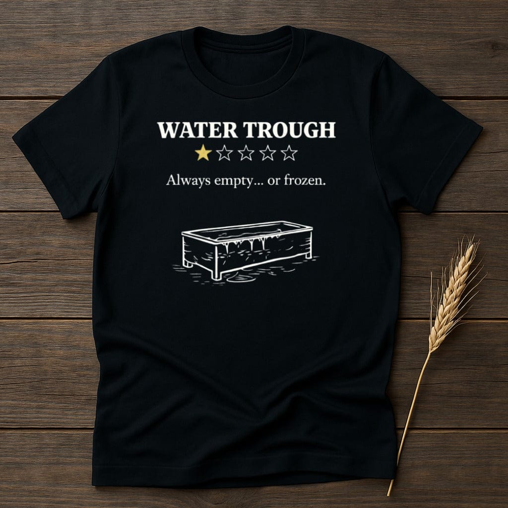 MyDesigns Physical Item S / Black Water Trough One Star Rating T-Shirt
