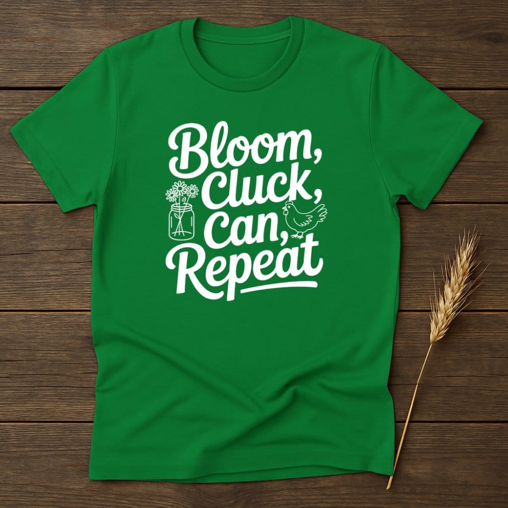 MyDesigns Physical Item S / Irish Green Bloom Cluck Can Repeat T-Shirts