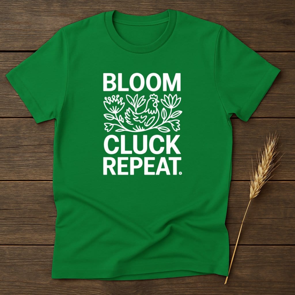 MyDesigns Physical Item S / Irish Green BLOOM CLUCK REPEAT T-Shirts