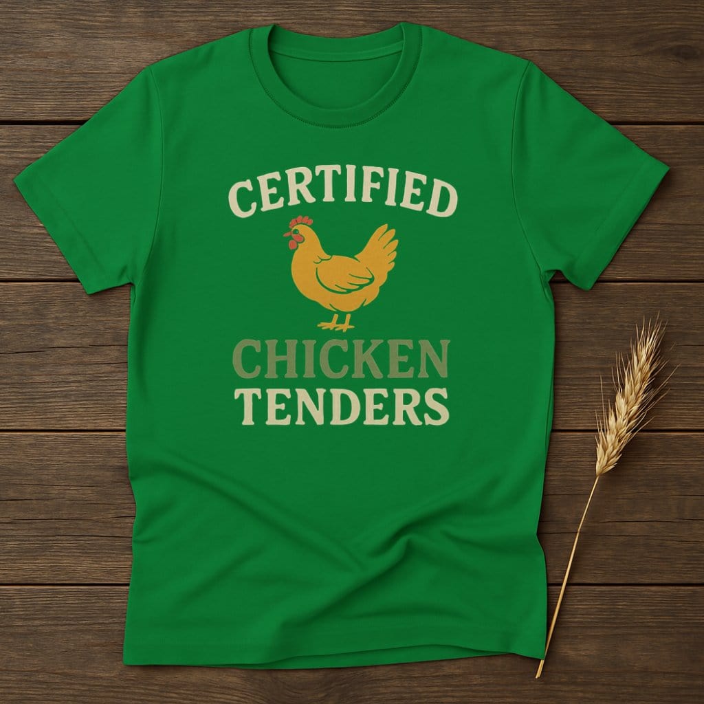 MyDesigns Physical Item S / Irish Green Certified Chicken Tenders T-Shirt