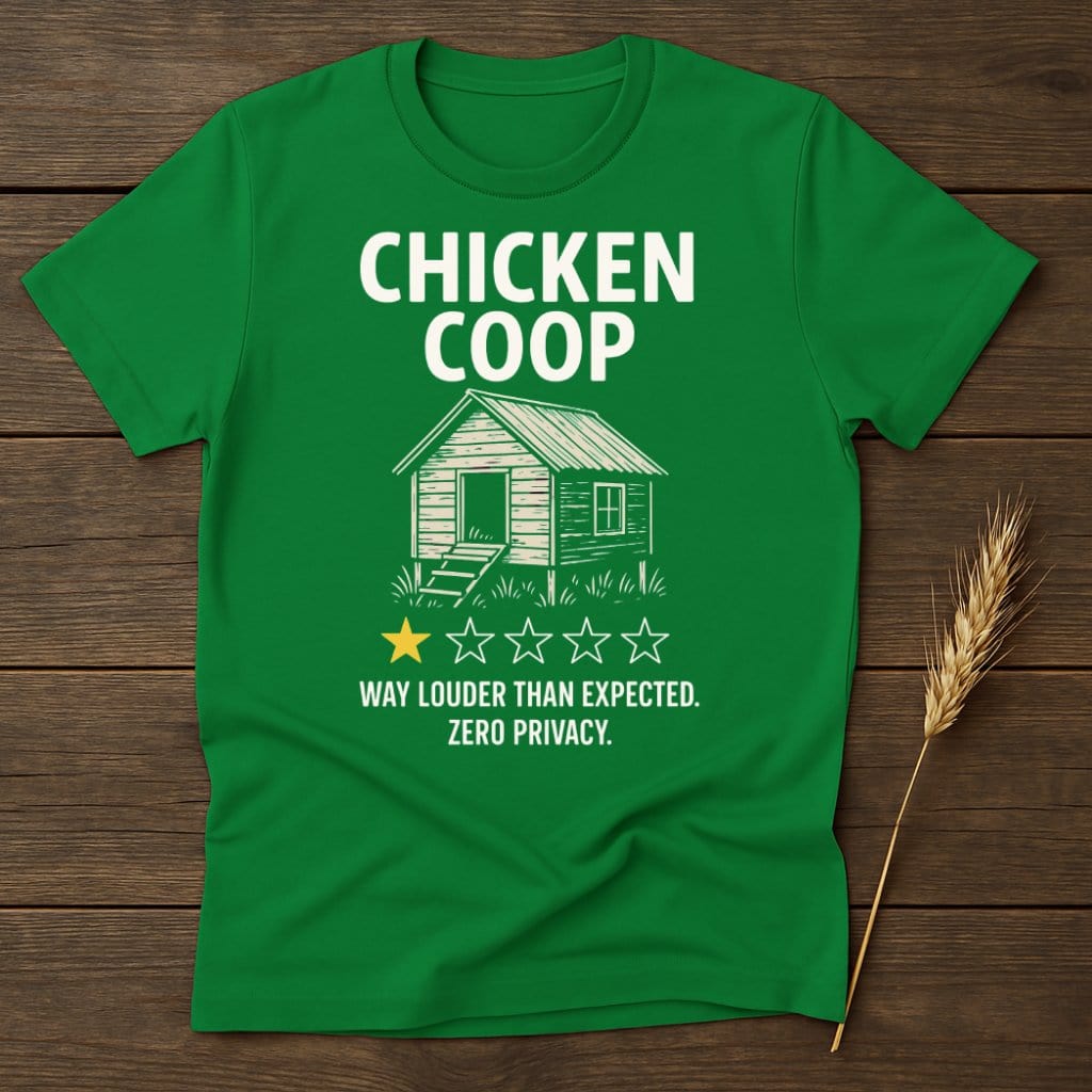 MyDesigns Physical Item S / Irish Green Chicken Coop Review T-Shirt