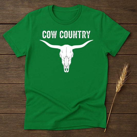 MyDesigns Physical Item S / Irish Green Cow Country Bull Skull T-Shirt