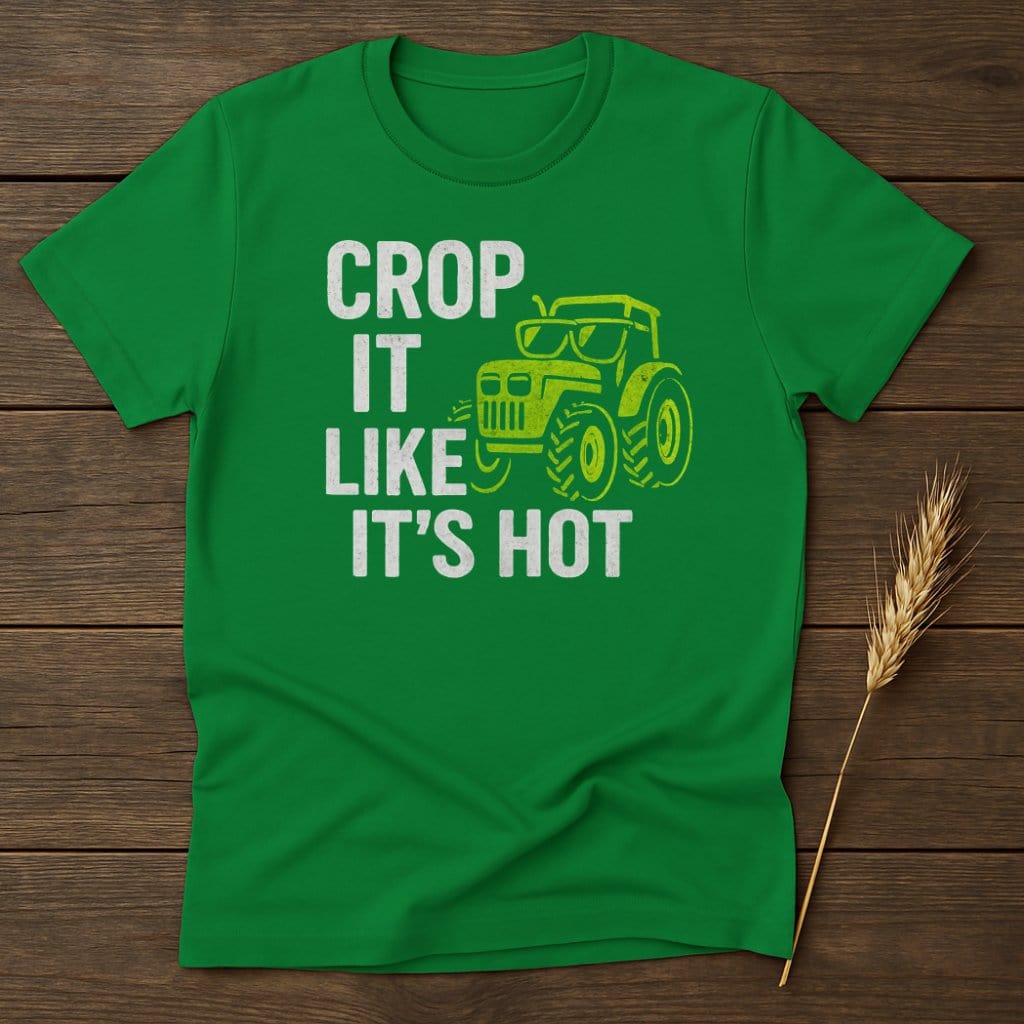MyDesigns Physical Item S / Irish Green Crop It Like Its Hot T-Shirt
