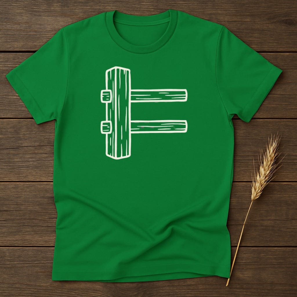 MyDesigns Physical Item S / Irish Green Farm Fence T-Shirt