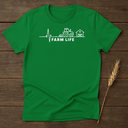 MyDesigns Physical Item S / Irish Green Farm Life Tractor Heartbeat T-Shirt