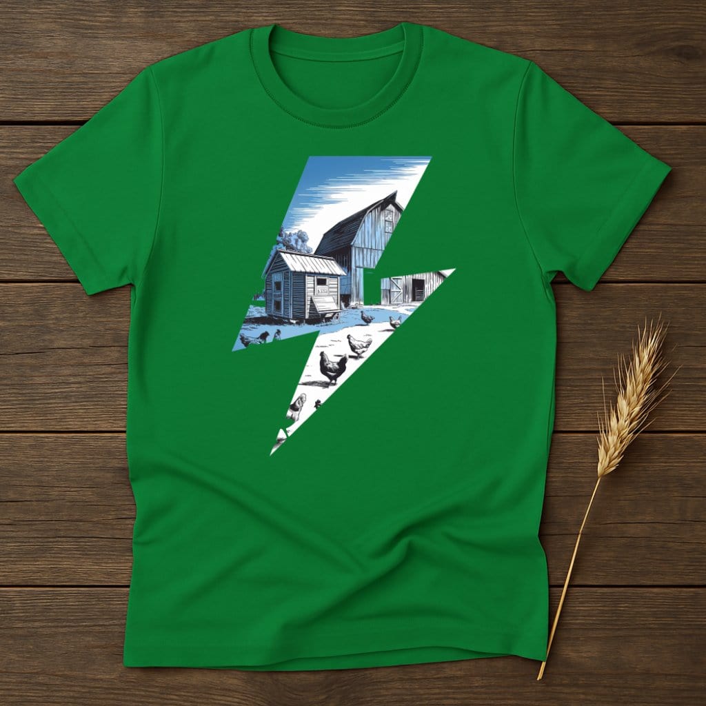 MyDesigns Physical Item S / Irish Green Farmhouse Lightning T-Shirts