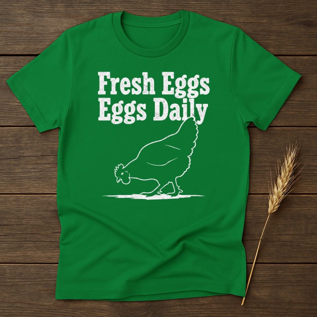 MyDesigns Physical Item S / Irish Green Fresh Eggs Daily Chicken T-Shirt