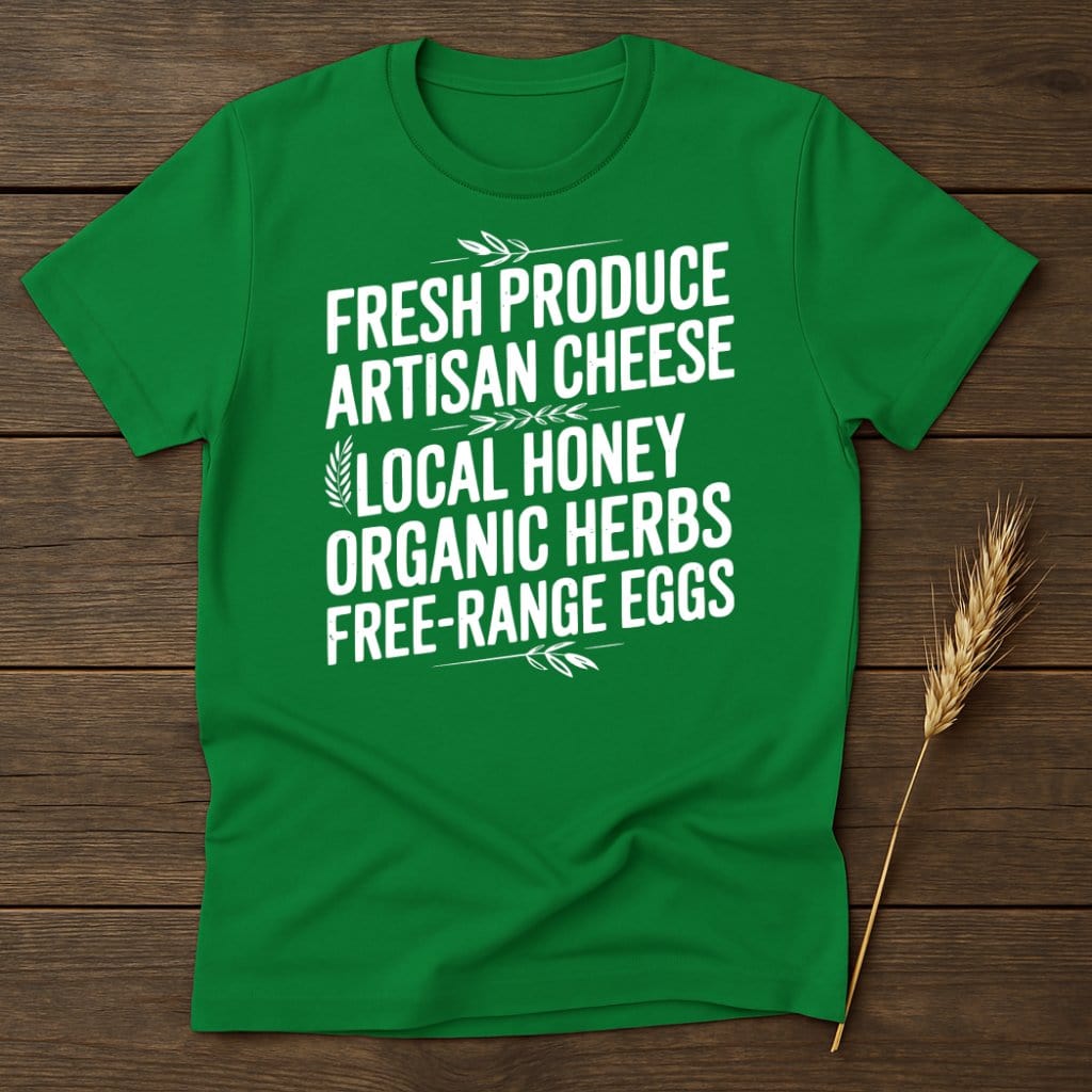 MyDesigns Physical Item S / Irish Green Fresh Produce Artisan Cheese Design T-Shirts
