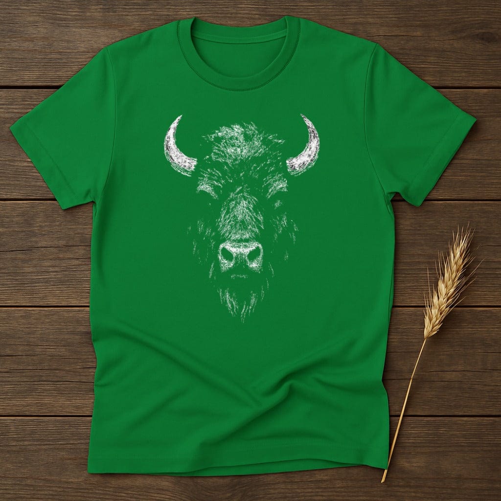MyDesigns Physical Item S / Irish Green Ghostly Bison T-Shirt