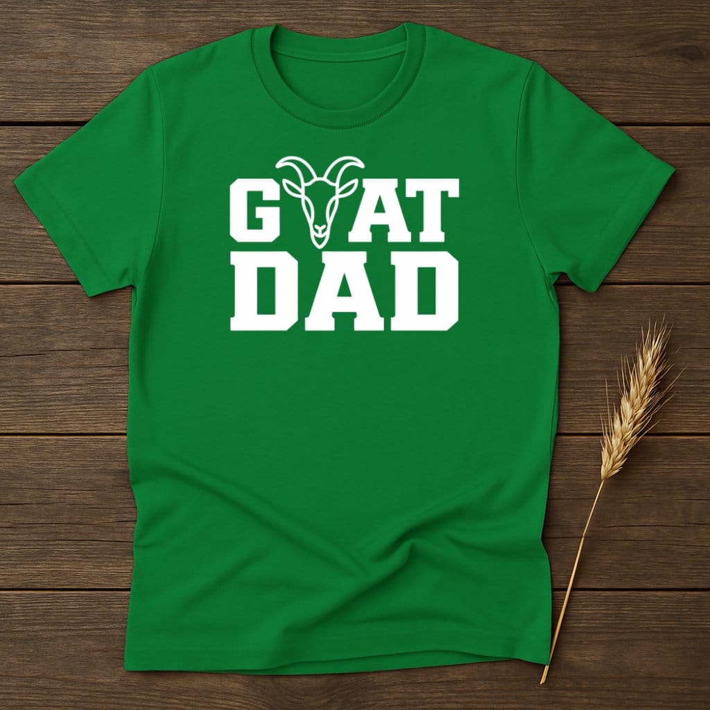 MyDesigns Physical Item S / Irish Green GOAT DAD T-Shirts