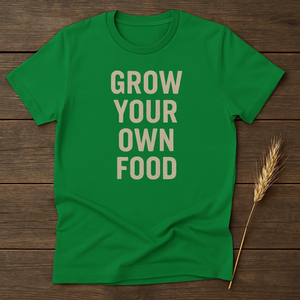 MyDesigns Physical Item S / Irish Green Grow Your Own Food T-Shirt