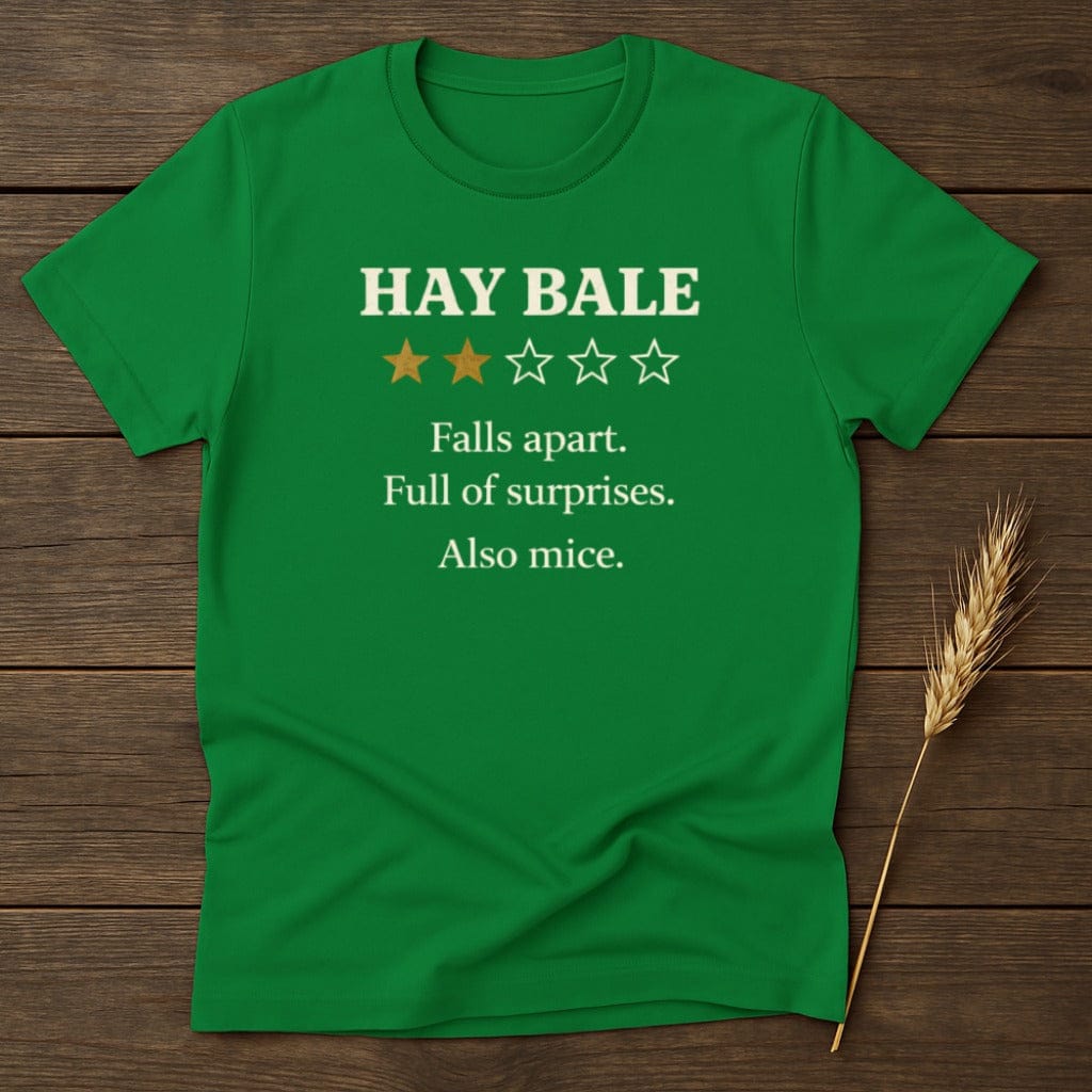 MyDesigns Physical Item S / Irish Green Hay Bale Two Stars T-Shirt