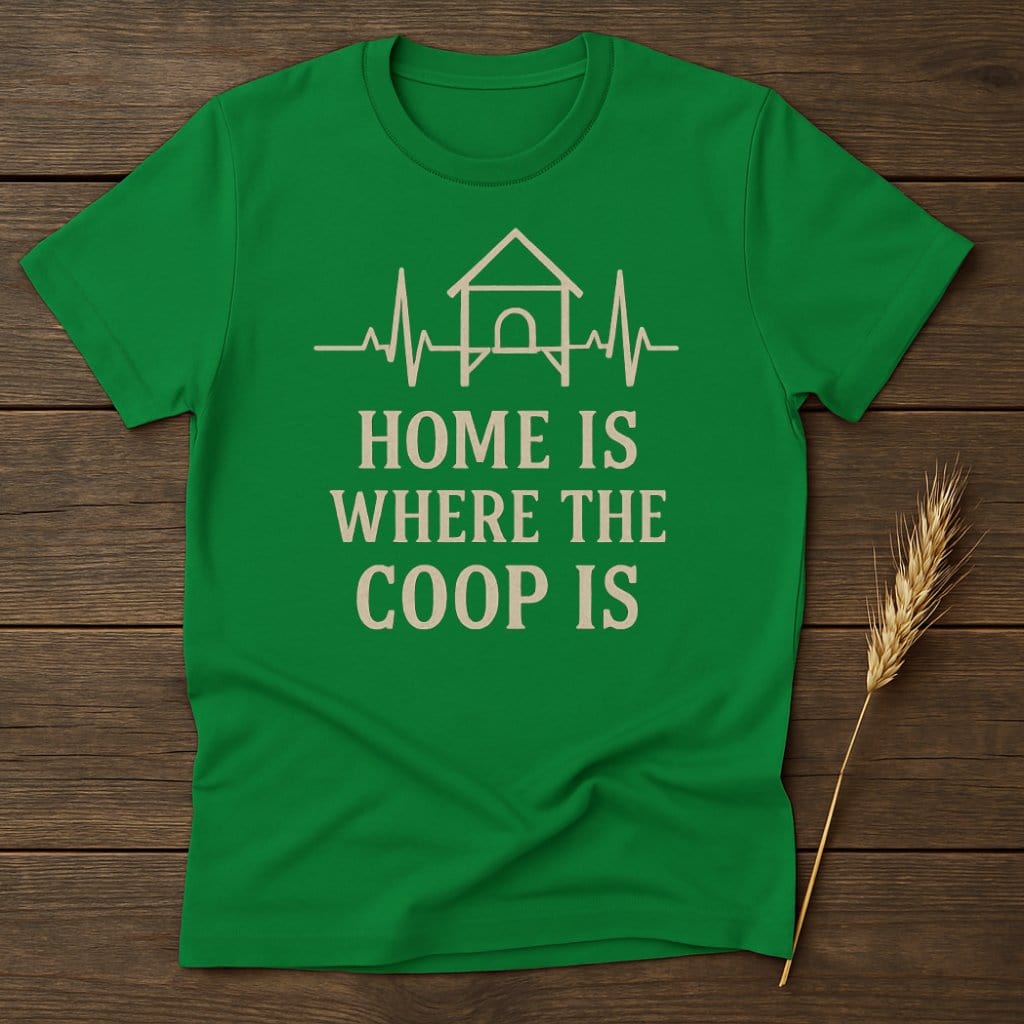 MyDesigns Physical Item S / Irish Green Home Is Where The Coop Is T-Shirts