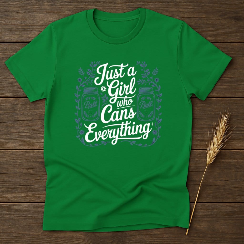 MyDesigns Physical Item S / Irish Green Just a Girl who Cans Everything T-Shirts
