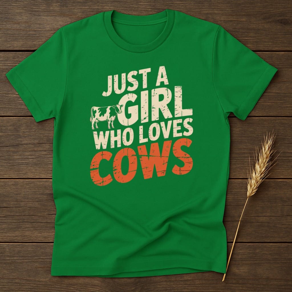 MyDesigns Physical Item S / Irish Green Just a Girl Who Loves T-Shirt