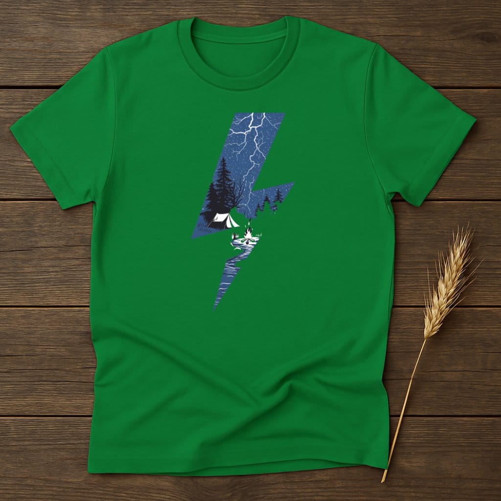 MyDesigns Physical Item S / Irish Green Lightning Forest T-Shirts