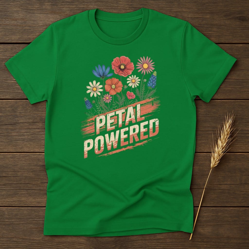 MyDesigns Physical Item S / Irish Green Petal Powered T-Shirt