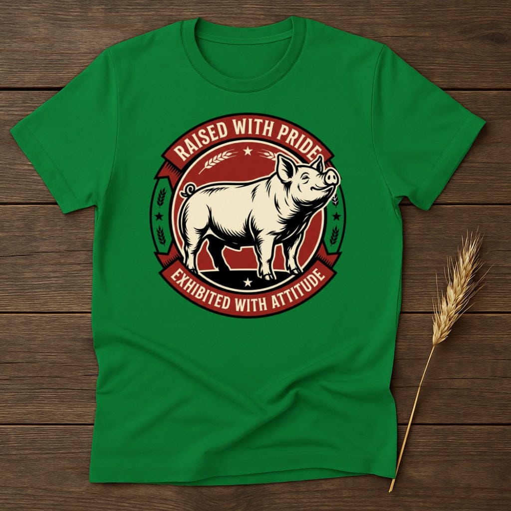MyDesigns Physical Item S / Irish Green Pride Pig Emblem T-Shirt