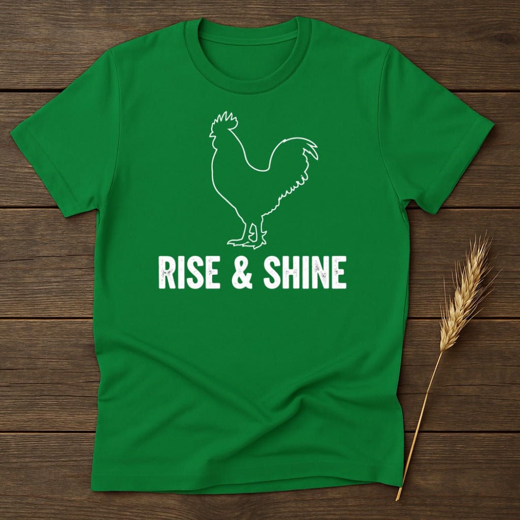 MyDesigns Physical Item S / Irish Green Rise Shine With Chicken T-Shirt