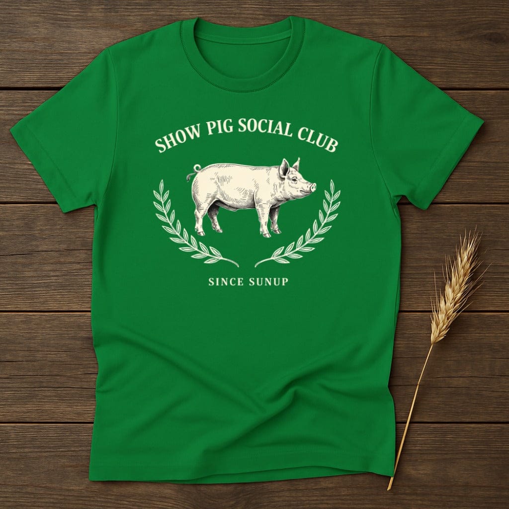 MyDesigns Physical Item S / Irish Green Show Pig Social Club T-Shirt
