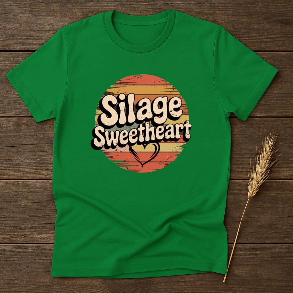 MyDesigns Physical Item S / Irish Green Silage Sweetheart Retro T-Shirts