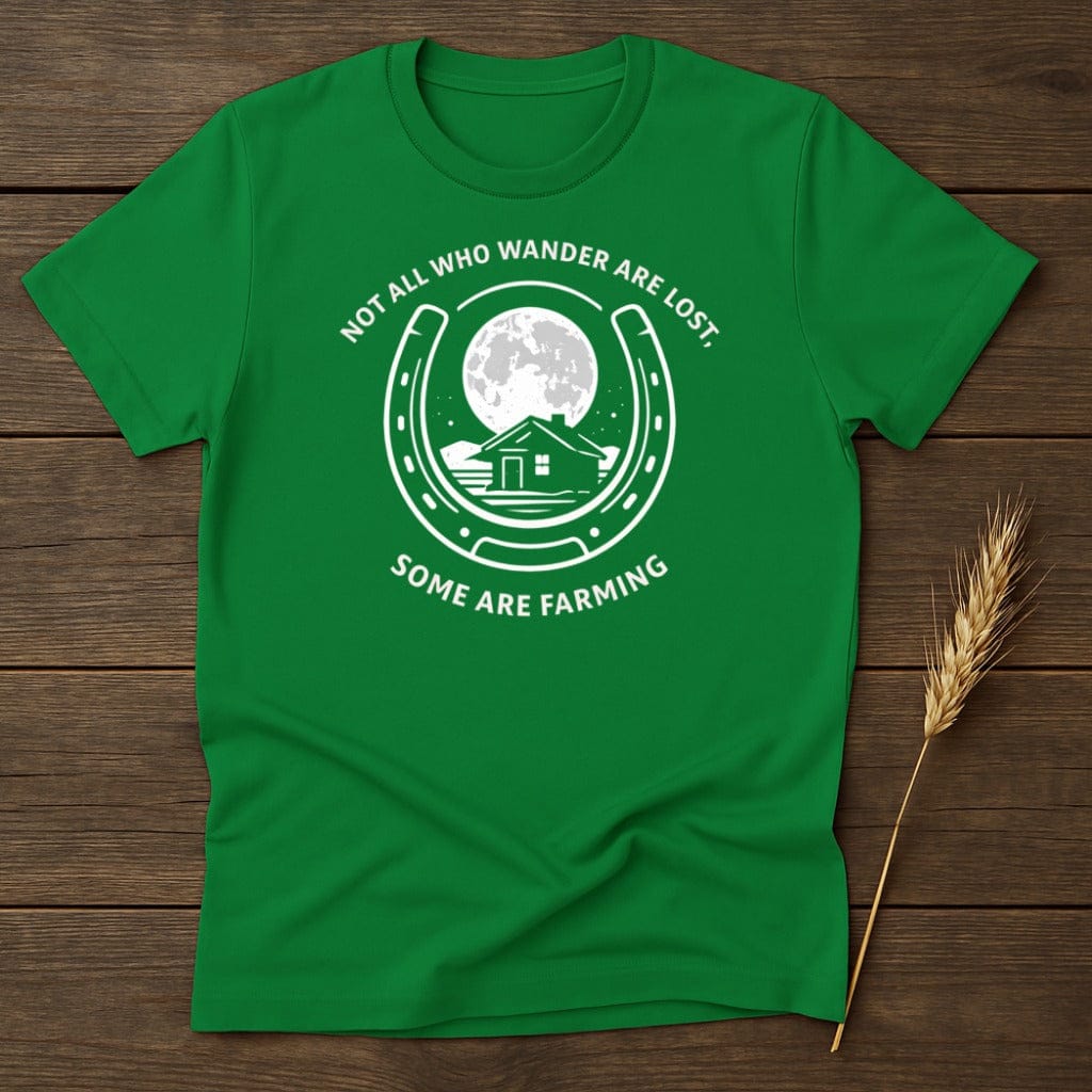 MyDesigns Physical Item S / Irish Green Some Are Farming T-Shirt