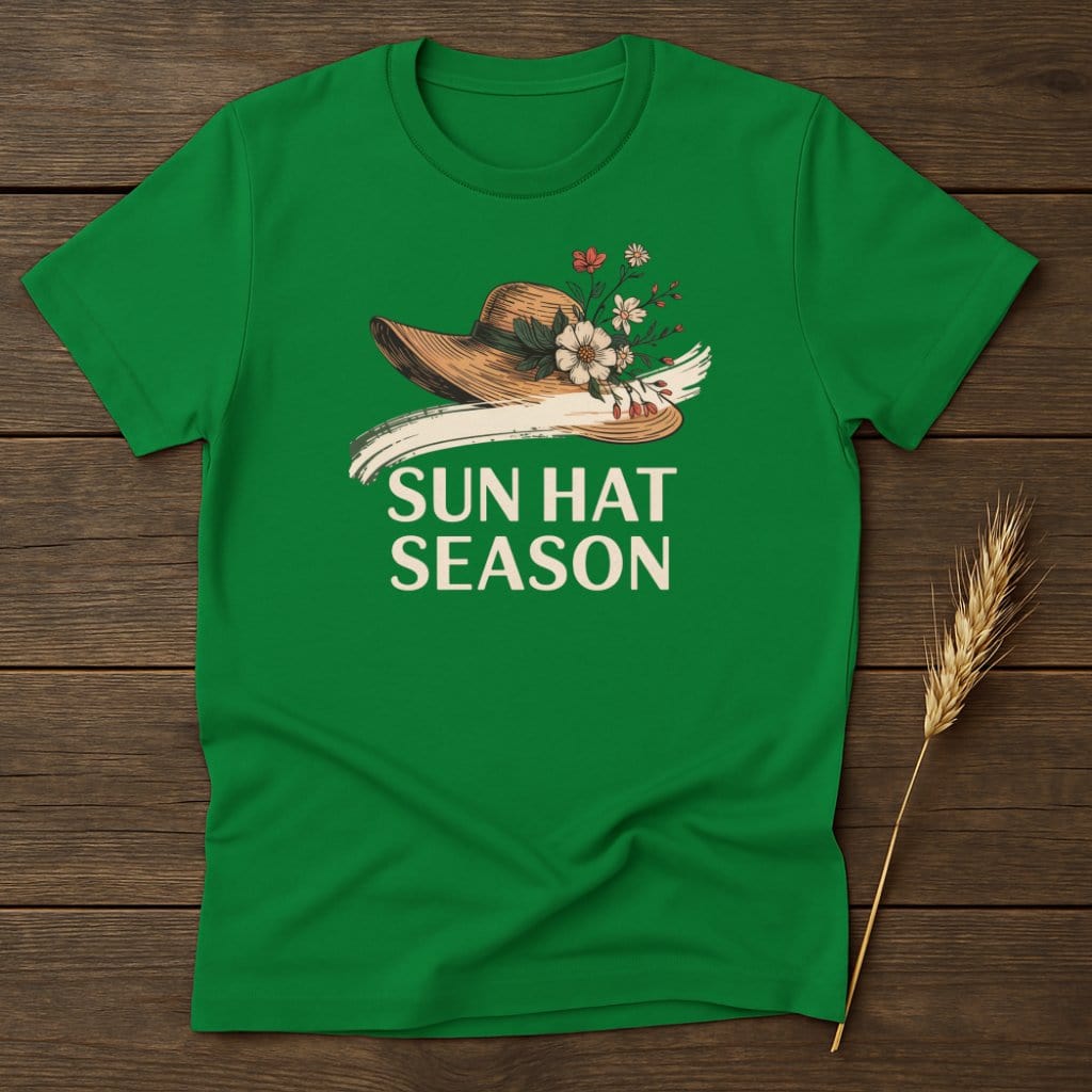 MyDesigns Physical Item S / Irish Green Sun Hat Season T-Shirt