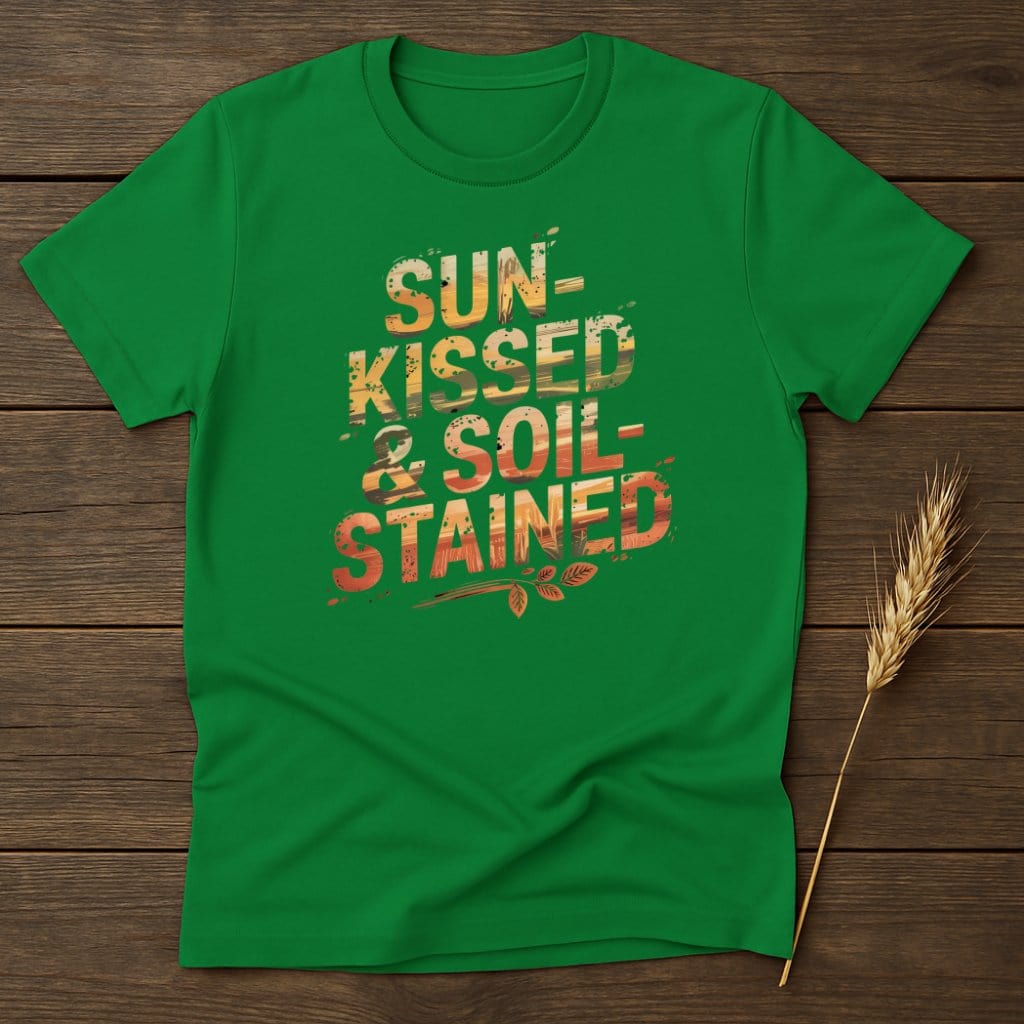 MyDesigns Physical Item S / Irish Green Sun Kissed And Soil Stained T-Shirt