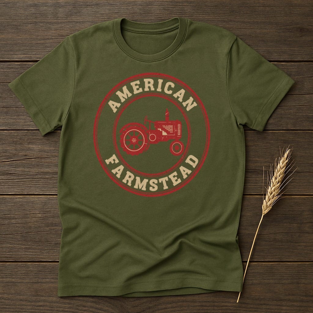 MyDesigns Physical Item S / Military Green American Farmstead T-Shirt