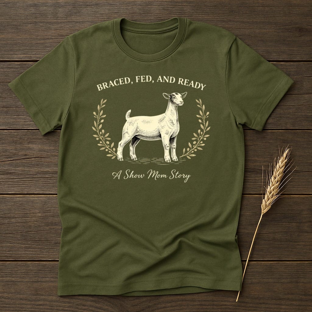 MyDesigns Physical Item S / Military Green Braced Fed Ready T-Shirt