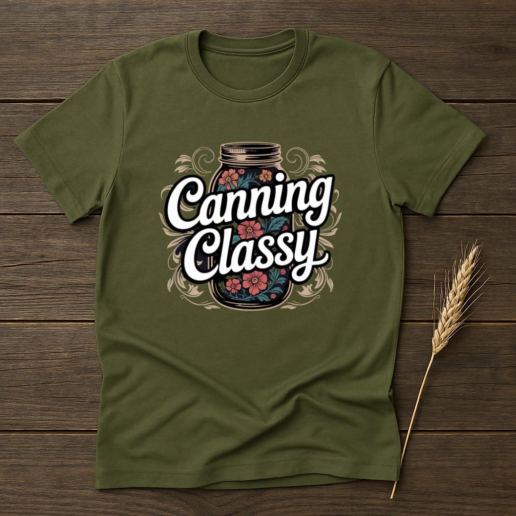 MyDesigns Physical Item S / Military Green Canning Classy T-Shirts