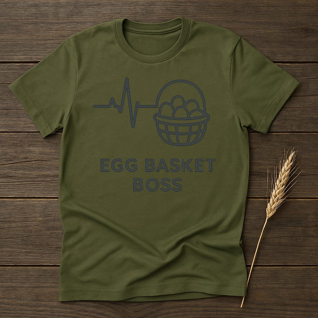 MyDesigns Physical Item S / Military Green Egg Basket Boss T-Shirts