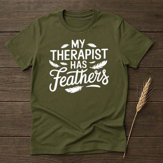 MyDesigns Physical Item S / Military Green Funny Bird Lover T-Shirt