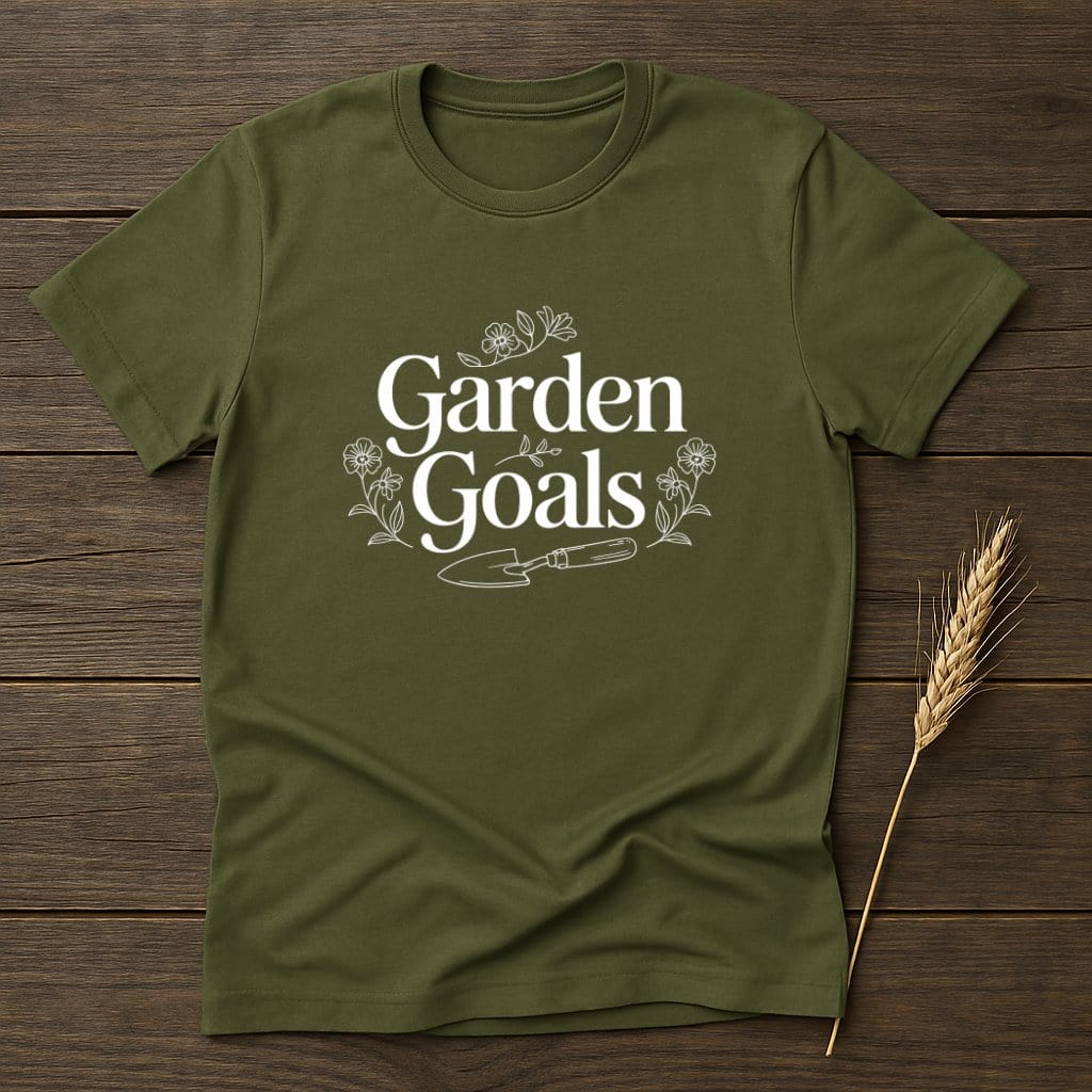 MyDesigns Physical Item S / Military Green Garden Goals T-Shirts