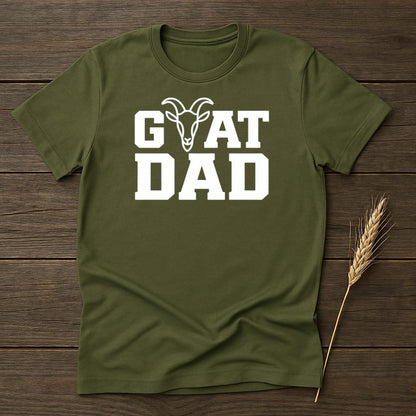 MyDesigns Physical Item S / Military Green GOAT DAD T-Shirts