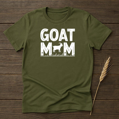 MyDesigns Physical Item S / Military Green Goat Mom T-Shirts
