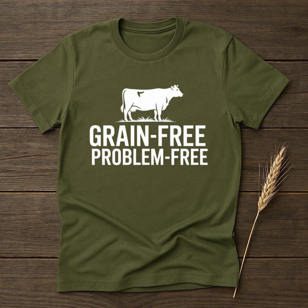 MyDesigns Physical Item S / Military Green Grain Free Problem T-Shirt