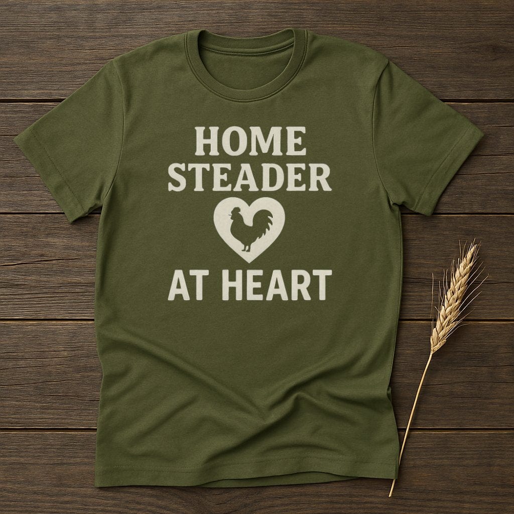 MyDesigns Physical Item S / Military Green Home Steader At Heart T-Shirt
