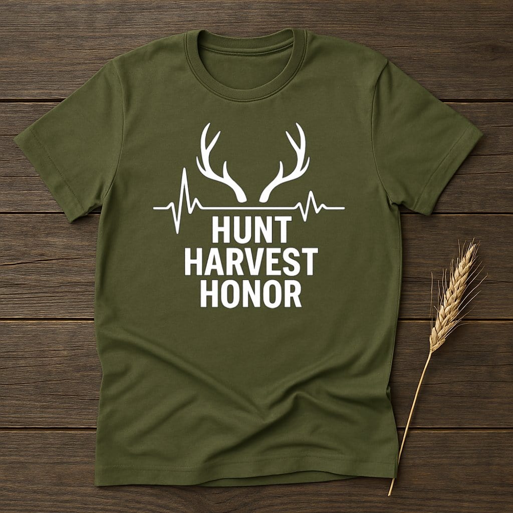 MyDesigns Physical Item S / Military Green Hunt Harvest Honor T-Shirts