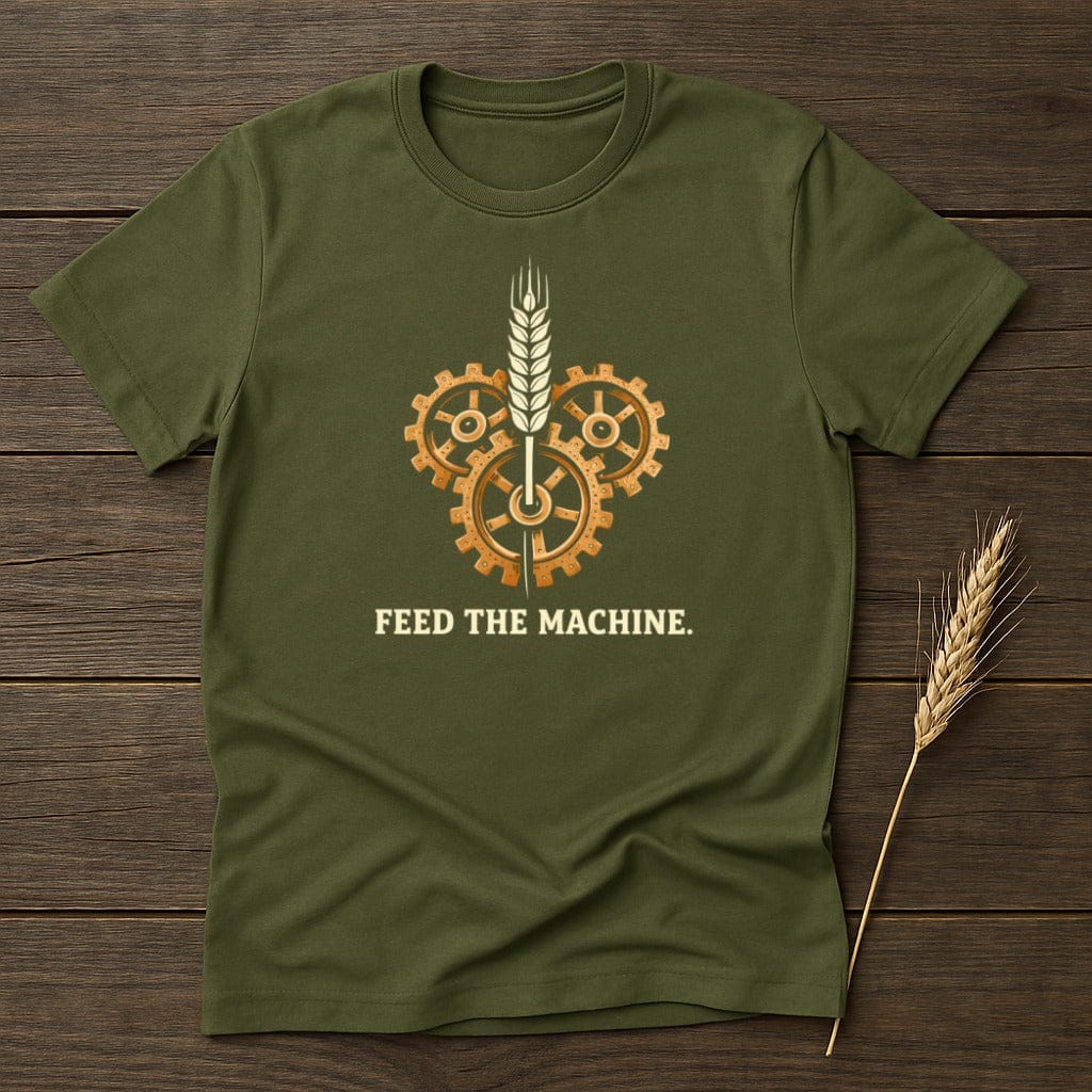 MyDesigns Physical Item S / Military Green Machine Feed Wheat T-Shirt