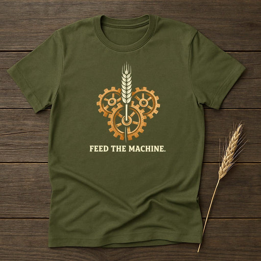 MyDesigns Physical Item S / Military Green Machine Feed Wheat T-Shirt